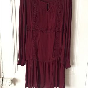 Xhilaration Burgundy Dress size large